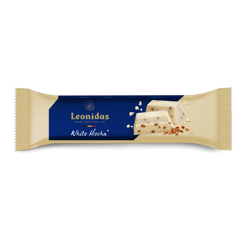 Barre perles de moka chocolat blanc